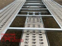 Lorries PL35-5521 - 3500 kg kippbarer leichter Autotransporter mit ALU Standschienen und Rampen