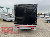 EDUARD 3118 -GD- 310 x 180 - Hochlader, Bordwände 30cm -2000kg- Lfh: 63cm -195/50R13 mit Hochplane SP-Line