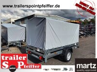 martz Basic 264 - 750 kg Anhänger 264 x 126 mit ECO Hochplane 140 cm Innenhöhe