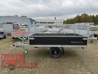 Saris K1 256 150 1500 E Black Edition - 1500 kg Heckkipper - Einachser - gebremst - Bordwände 35 cm - E-Pumpe mit SI-GI Laubgitter