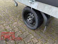 Saris K1 256 150 1500 E Black Edition - 1500 kg Heckkipper - Einachser - gebremst - Bordwände 35 cm - E-Pumpe mit SI-GI Laubgitter