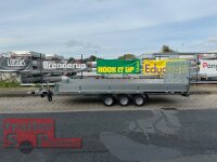 martz GT UNIVERSAL 500/3 S 3,5T hydraulisch kippbarer Auto und Maschinentransporter mit ALU Bordwänden