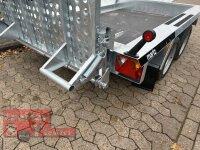 martz BAU 260/2 - 2700 kg Baumaschinentransporter - Heckrampe