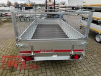 EDUARD 3015 -GE- Hochlader, Bordwände 30cm -1350kg- Lfh: 63cm -195/50R13 mit 3015 - Laubgitter - 60cm hoch