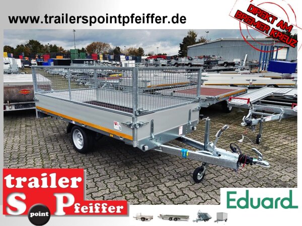 EDUARD 3015 -GE-  100 KM/H - Stützen - Hochlader, Bordwände 30cm -1350kg- Lfh: 63cm -195/50R13 mit 3015 - Laubgitter - 60cm hoch