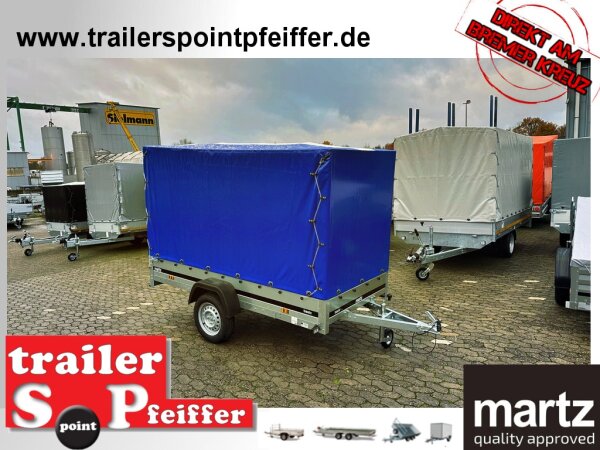 martz Basic 264 - 750 kg Anhänger 264 x 126 mit Hochplane SP-Line