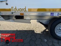 AKTION EDUARD 2514 -100 KM/H - Stützen - GE- Hochlader, Bordwände 30cm -1350kg- Lfh: 56cm -195/55R10 mit Hochplane SP-Line 170 cm silbergrau - mit Stützrad