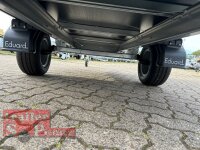 AKTION - Eduard 2314 750 KG Hochlader - Ungebremste Einzelachser - 2.3x1.45m - Ladehöhe:56 cm - 195/55R10 - Bordwände 30cm Hochplane PLED 100 und Stützrad