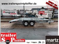 martz GT PLUS 450 2,7T hinten abgeknickt - Rampen 2,5m  - Winde - Radstopper -Trailer
