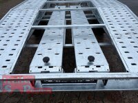 martz GT 450 2.7T - leichter Autotrailer - vorne und hinten abgeknickt - Winde - Radstopper