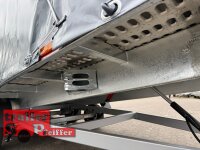 Lorries PLI30-5521 - 3000 kg 5,5m kippbarer leichter Autotransporter mit geschlossenem ALU Boden und ALU Standschienen mit Hochplane SP-Line ÖKO Schräge / Rollo