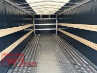 Lorries PLI30-5521 - 3000 kg 5,5m kippbarer leichter Autotransporter mit geschlossenem ALU Boden und ALU Standschienen mit Hochplane SP-Line ÖKO Schräge / Rollo