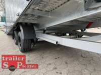 Lorries PLI30-5521 - 3000 kg 5,5m kippbarer leichter Autotransporter mit geschlossenem ALU Boden und ALU Standschienen mit Hochplane SP-Line ÖKO Schräge / Rollo