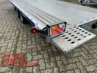 Lorries PLI27-4521 AR - 2700 kg kippbarer leichter Autotransporter mit ALU Standschienen - geschlossener Boden