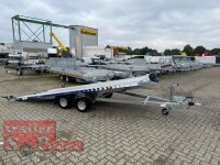 Lorries PLI27-4521 AR - 2700 kg kippbarer leichter Autotransporter mit ALU Standschienen - geschlossener Boden