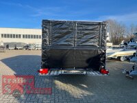 Lorries PLI27-4521 - 2700 kg kippbarer leichter Autotransporter mit ALU Standschienen mit Hochplane SP-Line / Rollo + Schiebeplane in FR links
