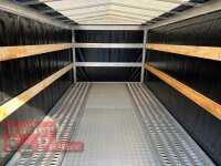 Lorries PLI27-4521 - 2700 kg kippbarer leichter Autotransporter mit ALU Standschienen mit Hochplane SP-Line / Rollo + Schiebeplane in FR links