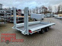 Vlemmix TX 354018 - L Maschinentransporter - Baggeranhänger 400 x 180 - 3500 kg - 2 stehende Einzelrampen