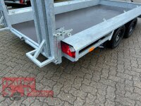 Vlemmix TX 354018 - L Maschinentransporter - Baggeranhänger 400 x 180 - 3500 kg - 2 stehende Einzelrampen