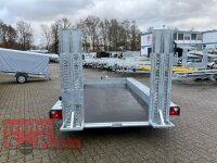 Vlemmix TX 354018 - L Maschinentransporter - Baggeranhänger 400 x 180 - 3500 kg - 2 stehende Einzelrampen