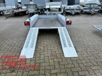 ABVERKAUF Vlemmix MT 3015 2700 - Maschinentransporter - Baggeranhänger - 2 stehende Einzelrampen