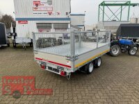EDUARD 3318 -GD- 3 Seitenkipper, Auffahrschienen, Bordwände 30cm -3000kg- E & H-Pumpe - Lfh: 63cm -195/50R13 mit 3318 - Laubgitter pendelbar - 70cm hoch