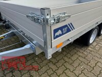 Saris K3 406 204 3500 3 B E - Heavy Duty 3500 kg Blattferdern - 3 Seitenkipper - mit Elektropumpe + NOT - Rampenschacht