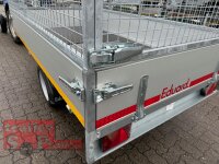 EDUARD 2514 -GE- Heckkipper, Bordwände 30cm -1500kg- H-Pumpe - Lfh: 63cm -195/50R13 mit 2514 - Laubgitter pendelbar - 60cm hoch