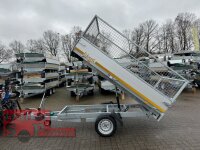 EDUARD 2514 -GE- Heckkipper, Bordwände 30cm -1500kg- H-Pumpe - Lfh: 63cm -195/50R13 mit 2514 - Laubgitter pendelbar - 60cm hoch