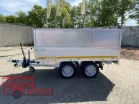 EDUARD 2615 -GD- Heckkipper, Auffahrschienen, Bordwände 30cm -2500kg- H-Pumpe - Lfh: 72cm -165R13 mit Stahl - Kastenaufsatz