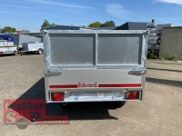 EDUARD 2615 -GD- Heckkipper, Auffahrschienen, Bordwände 30cm -2500kg- H-Pumpe - Lfh: 72cm -165R13 mit Stahl - Kastenaufsatz