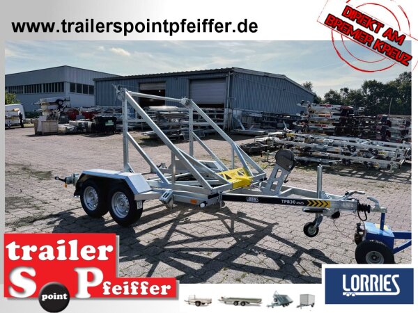 Lorries TPB30-4925  - 3000 kg Kabeltrommel - Cable Anhänger - Schwerlaststützen