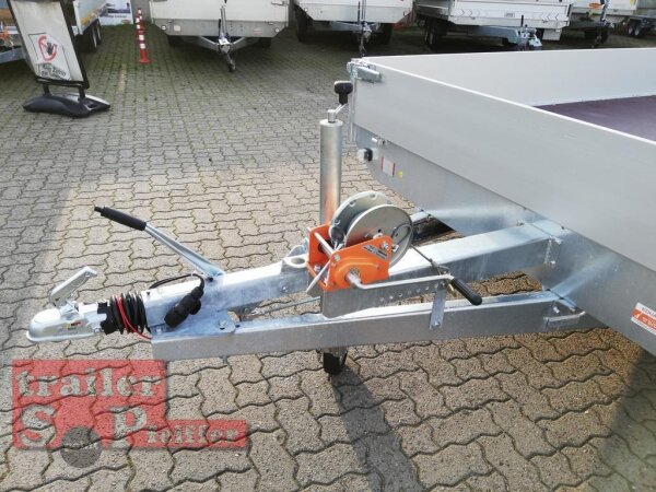 EDUARD 5022 -GD- Hochlader, Auffahrschienen & Winde, Bordwände 30cm -3500kg- Lfh: 63cm -195/50R13