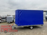 EDUARD 3118 -GE- Hochlader, Auffahrschienen & Winde, Bordwände 10cm -1500kg- Lfh: 56cm -195/55R10 mit Hochplane SP-Line Runddach und vorne mit extra RUND und Heckrollo