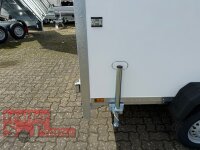 martz KARGO 250  750 KG Plywood Kofferanhänger mit Doppeltür - ungebremst mit Zurrleisten - Stützrad - Heckstützen