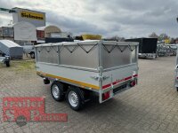 EDUARD 2514 -GD- Heckkipper, Bordwände 30cm -2000kg- FLEXePUMPE - Lfh: 63cm -195/50R13 mit Stahl - Kastenaufsatz - Flachplane ( 3 Bügel ) - 100 KM/H