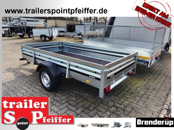 Brenderup 2300 SB 1300 - 302 x 153 x 40 Vorder und Rückwand klappbar - Einachser gebremst 1300 KG