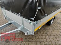 EDUARD 3015 -GE- Hochlader, Bordwände 30cm -1350kg- Lfh: 56cm -195/55R10 mit Stützrad (48) mit Hochplane EDITION Black Bill