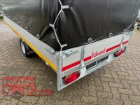 EDUARD 3015 -GE- Hochlader, Bordwände 30cm -1350kg- Lfh: 56cm -195/55R10 mit Stützrad (48) mit Hochplane EDITION Black Bill