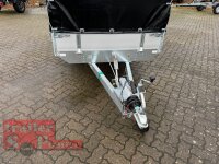 EDUARD 2514 -GE- Hochlader, Bordwände 30cm -1350kg- Lfh: 56cm -195/55R10 mit Stützrad mit Hochplane EDITION Black Bill