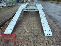 Aussteller / martz GT 400/2 S 3 T - leichter Autotrailer - vorne und hinten abgeknickt - Winde - Radstopper