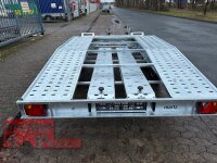 martz GT 400/2 S 3 T - leichter Autotrailer - vorne und hinten abgeknickt - Winde - Radstopper