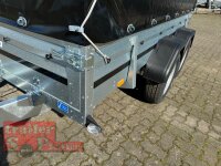 Brenderup 2300 STB 2500 - 302 x 153 x 40 Vorder und Rückwand klappbar - Tandem gebremst 2500 KG mit Hochplane EDITION Black Bill