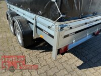 Brenderup 2300 STB 2500 - 302 x 153 x 40 Vorder und Rückwand klappbar - Tandem gebremst 2500 KG mit Hochplane EDITION Black Bill