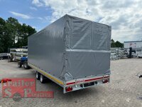 EDUARD 6022 -GD- Hochlader, Auffahrschienen & Winde, Bordwände 30cm -3500kg- Lfh: 63cm -195/50R13 mit Hochplane SP-Line