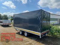 EDUARD 4018 -GD- Hochlader, Bordwände 30cm -2700kg- Lfh: 63cm -195/50R13 mit Hochplane SP-Line vorne mit extra RUND + Heckrollo