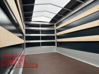 EDUARD 4018 -GD- Hochlader, Bordwände 30cm -2700kg- Lfh: 63cm -195/50R13 mit Hochplane SP-Line vorne mit extra RUND + Heckrollo
