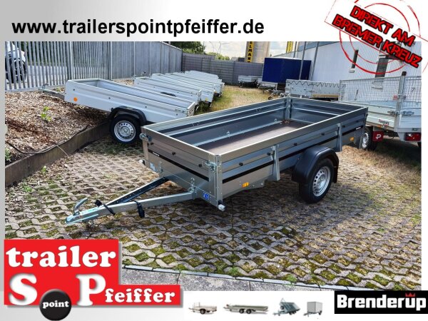 Brenderup CC- 2270 XLSUB 750 - 270 x 129 x 40 Vorder und Rückwand klappbar - ungebremst 750 KG