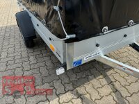 HUMBAUR Startrailer H 752513 ALU 750 kg ungebremst 251 x 131 mit Hochplane EDITION Black Bill