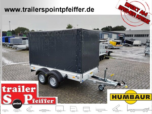 HUMBAUR HA 203015  KV ALU 2000 kg gebremst 303 x 150 mit Hochplane SP-Line